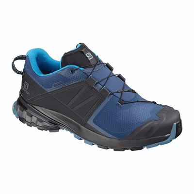 Salomon XA WILD GORE-TEX - Miesten Polkujuoksukengät - Sininen/Mustat